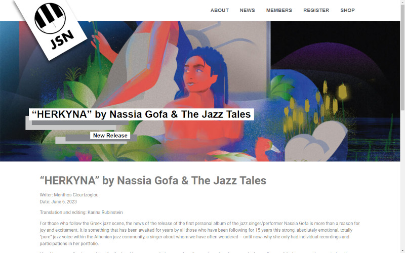 jsn.gr – “HERKYNA” by Nassia Gofa & The Jazz Tales